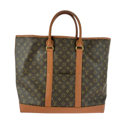 Louis Vuitton Monogram Sac Weekend GM Brown M42420 Tote Bag Shoulder Bag Women