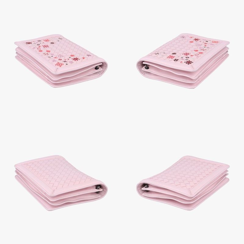 Bottega Veneta Intrecciato Nappa Meadow Flower Mini Pink And Multicolor