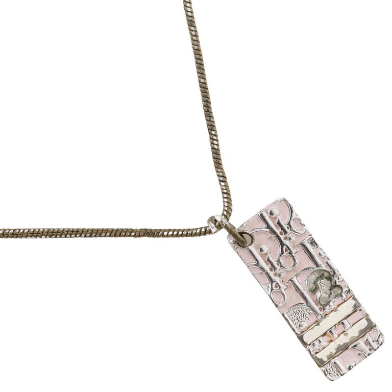 Dior Christian Dior Trotter No2 Metal Silver Ladies 9.2g Necklace