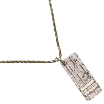 Dior Christian Dior Trotter No2 Metal Silver Ladies 9.2g Necklace