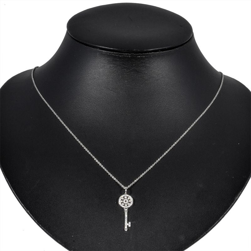 Tiffany & Co Tiffany & Co Petalky Mini Necklace Diamond Pt950 43g Platinum