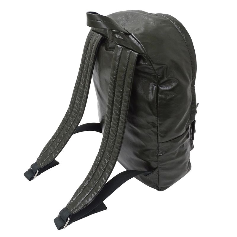 Bottega Veneta Bag Men's Brand Backpack Lambskin Dark Green Large Capacity