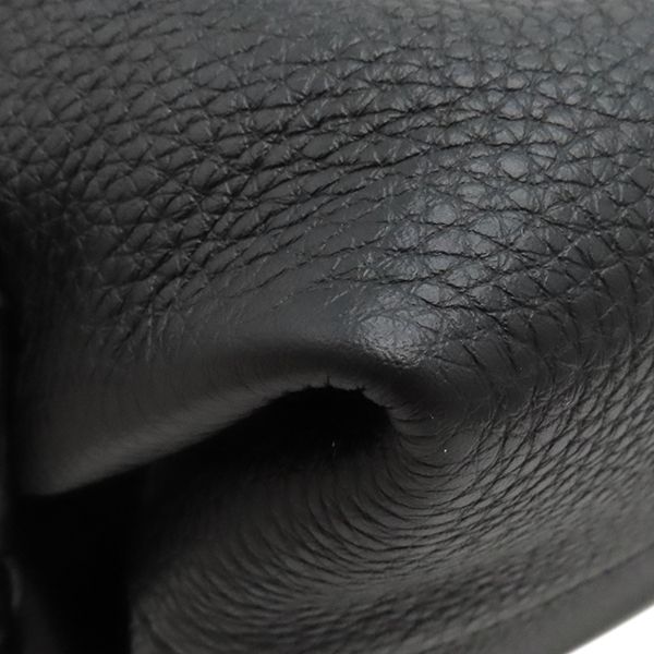 Fendi 2way Bag Selleria Siesta Small Calf Leather Black Silver Hardware Black