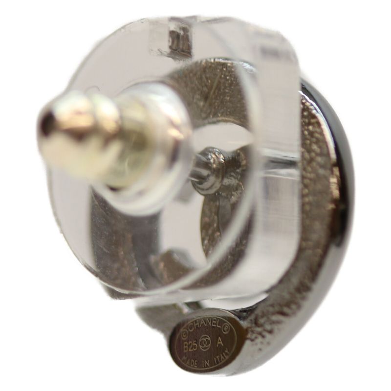 Chanel B25A Coco Rhinestone Round Earrings