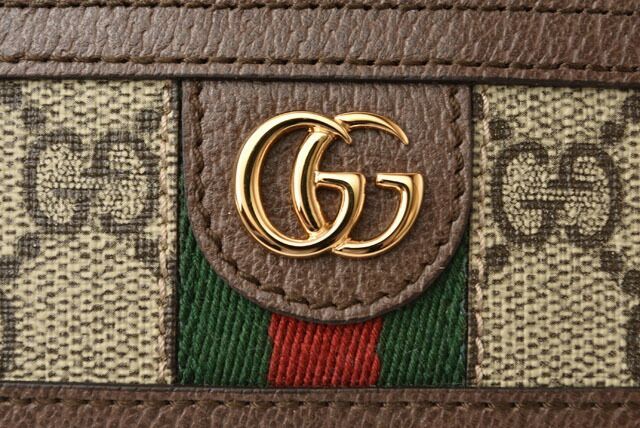Gucci Unused Card Case Business Card Holder Gucci Beige Brown 5523159 96iwg