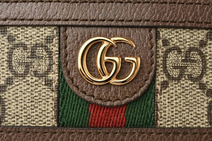 Gucci Unused Card Case Business Card Holder Gucci Beige Brown 5523159 96iwg