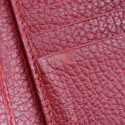 Gucci GG Marmont 456122 Leather Red Ladies Fold Wallet