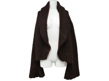 Hermes Martin Margiela Era Fur Jacket Brown Mohair Nylon