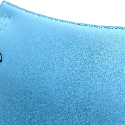 Hermes Shoulder Bag Gipsyère Mini W Engraved Swift Celeste Blue Brume Silver