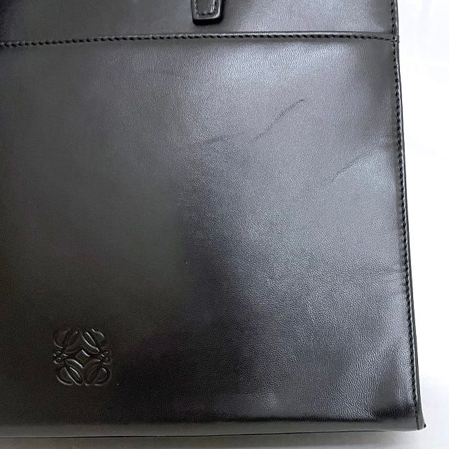 Loewe 2way Bag Black Anagram Excellent Condition Napa Leather Preowned