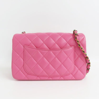 Chanel Mini Matelasse 20 Pink Rainbow-hardware No 31 Lambskin Single