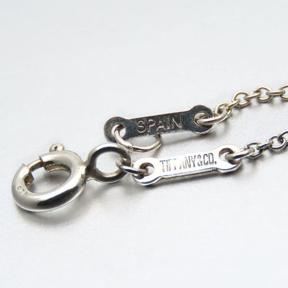Tiffany & Co Necklace Curved Heart 925 Silver Approx 4.3g Silver Elsa Peretti