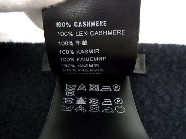 Prada 100% Cashmere Checkered Fringe Scarf Men's And Women's Navy And