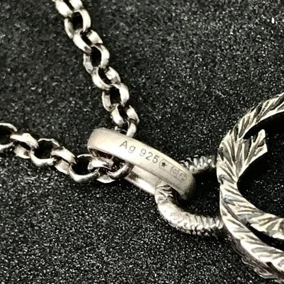 Gucci GG Logo Necklace 925 Sterling Silver