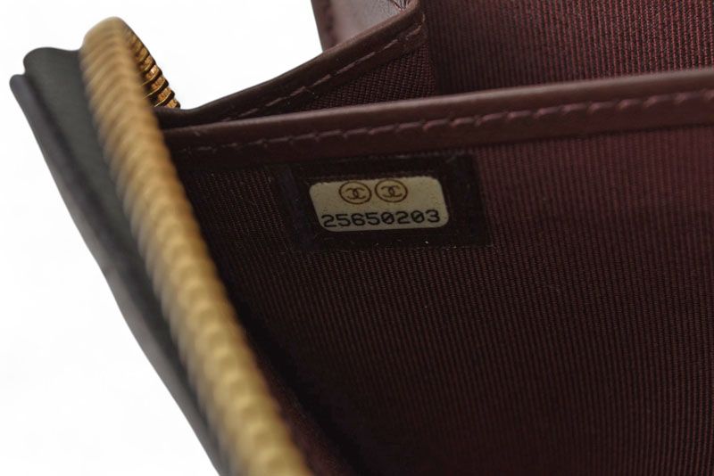 Chanel Wallet Chanel Long Wallet Matelasse Caviar Skin A50097 Black Gold