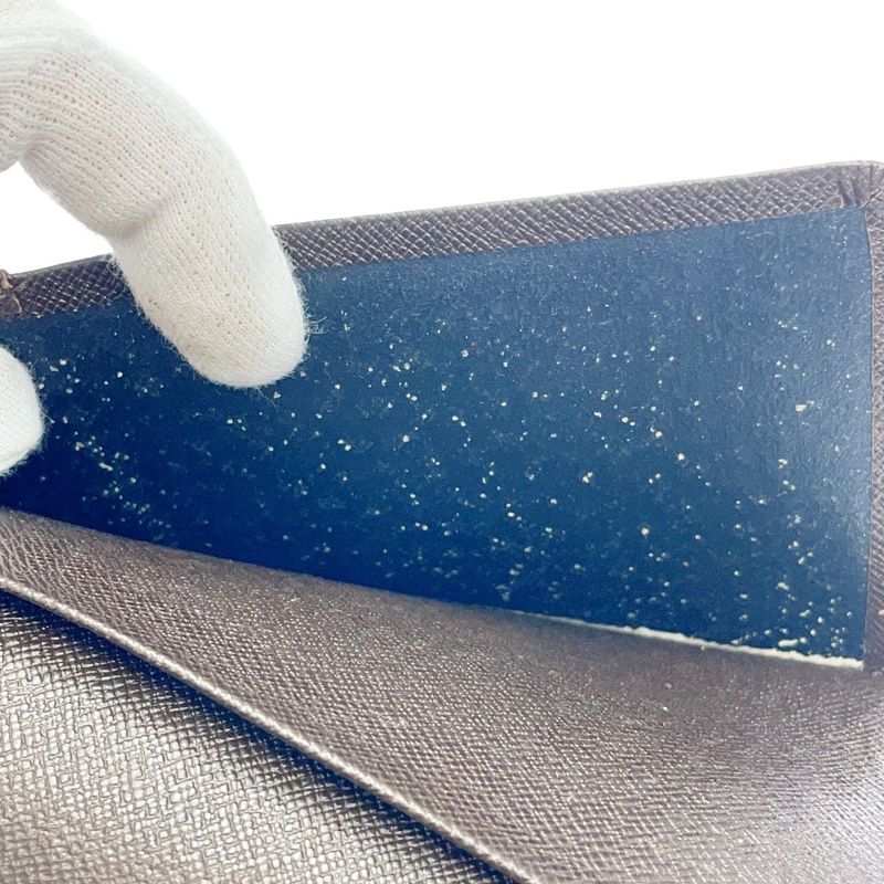 Louis Vuitton Damier PVC Set of 2 Wallets Brown 377717 Long Wallet