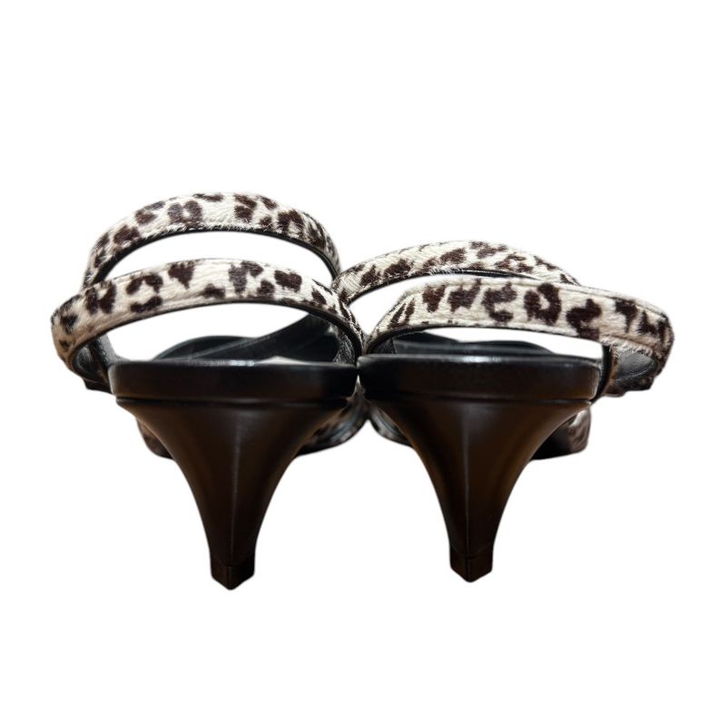 Unused Celine Animal Print Halaco Low Heel Sandals 36.5 Equivalent To 23.5cm