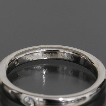 Van Cleef & Arpels 3 P Diamond Ring Wedding Pt950 Protected E1214