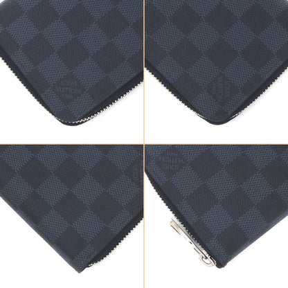 Louis Vuitton Damier Cobalt Zippy Wallet Vertical Long Wallet N62240 Black X