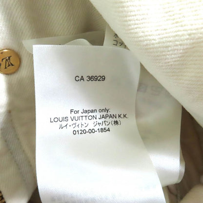 Louis Vuitton 23SS A-line Bleached Denim Zip-up Dress Ivory 36 With Hanger And