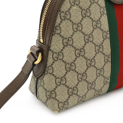 Gucci Ophidia GG Supreme Sherry Line Small Shoulder Bag Pochette PVC Leather