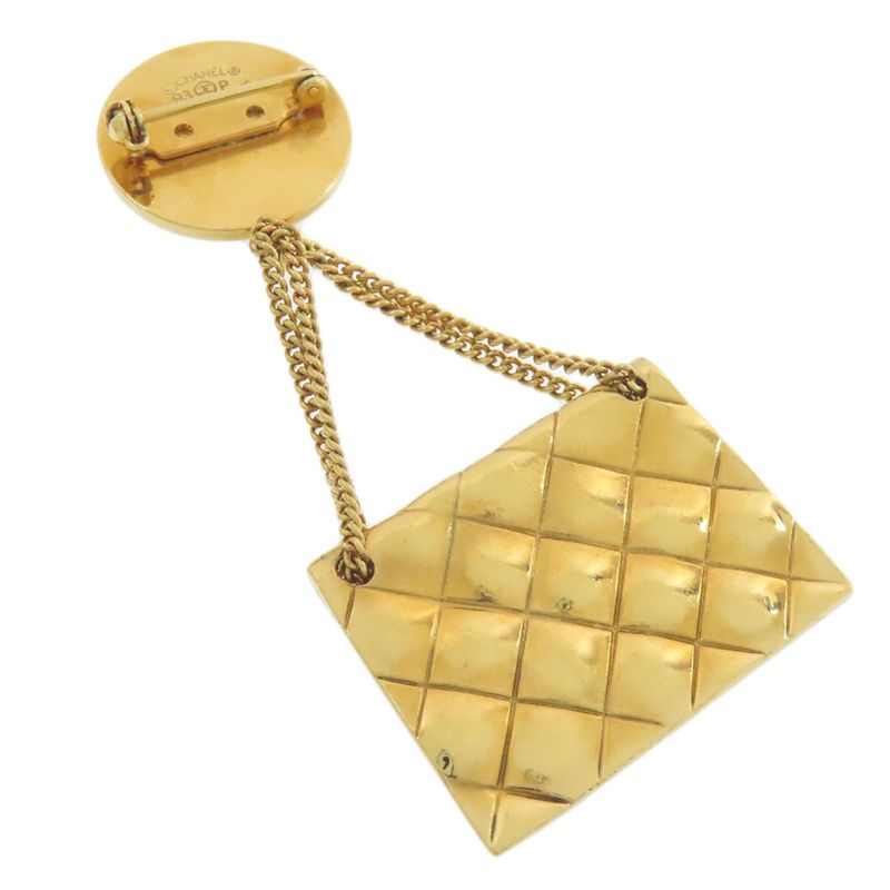 Chanel Matelasse Bag Motif Brooch Metal Ladies