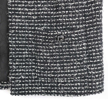 Chanel 2003c Coco Button Tweed Jacket P20548v11528 Black 38