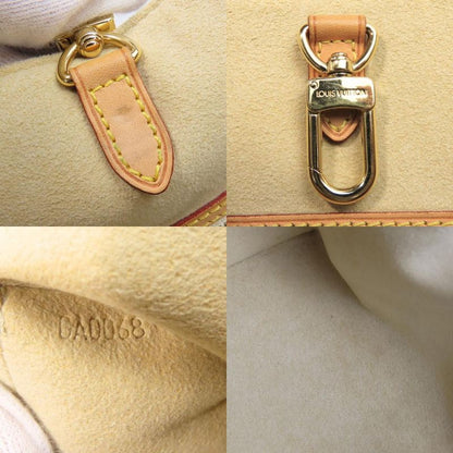 Louis Vuitton Tote Bag Hampstead MM N51206 Damier Azure Nubuck White Gold