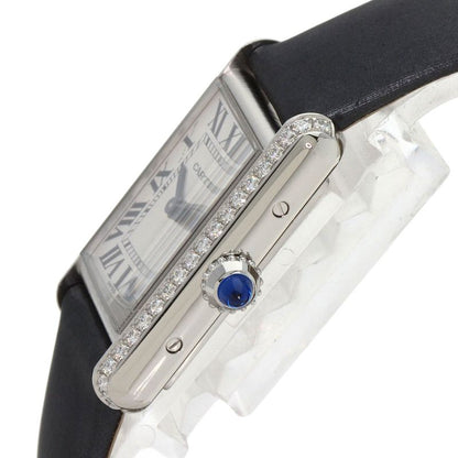 Cartier W4ta0016 Tank Mast De Cartier SM Wristwatch SS Leather Ladies