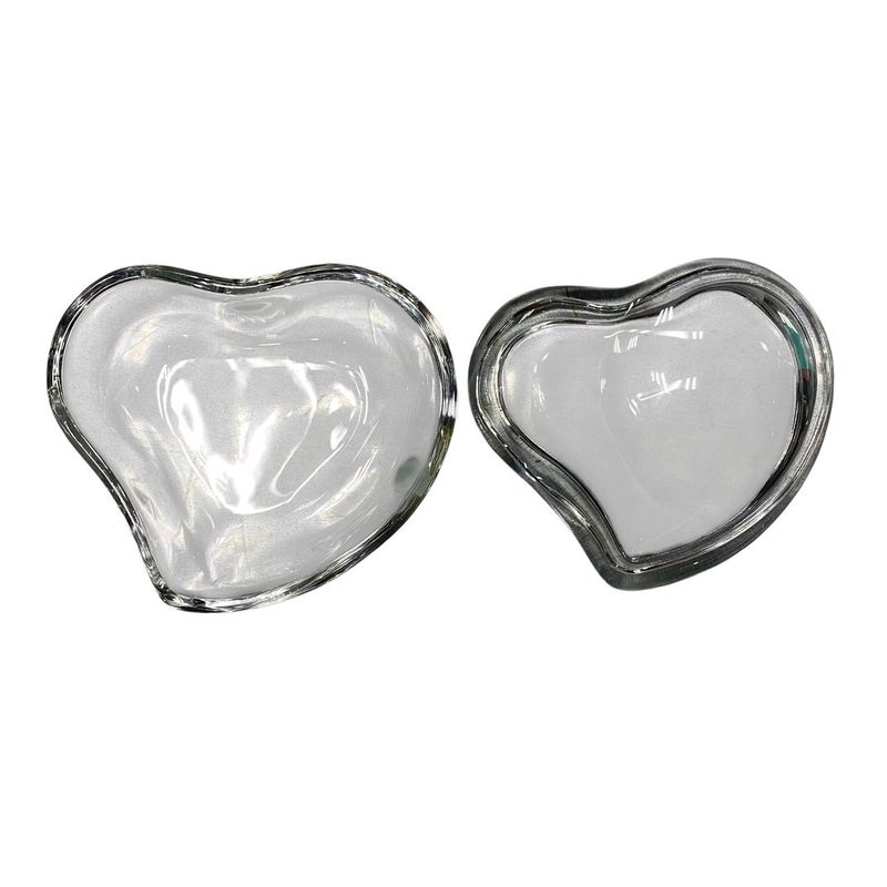 3181 Tiffany & Cotiffany & Co Elsa Peretti Heart Box Crystal Used Excellent