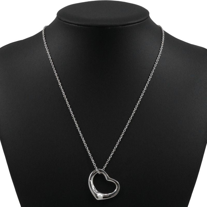 Tiffany & Co Open Heart Elsa Peretti 925 Silver Ladies 9.1g Necklace
