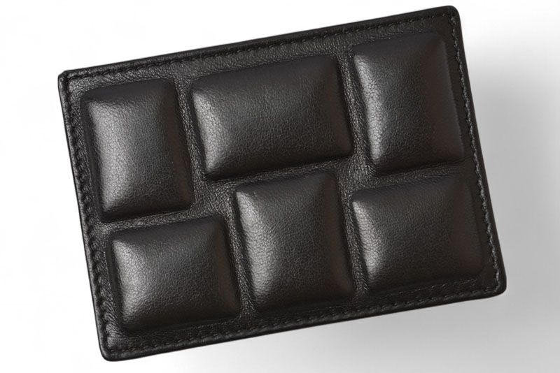 Bottega Veneta Card Case Business Card Holder Bottega Veneta Leather Black