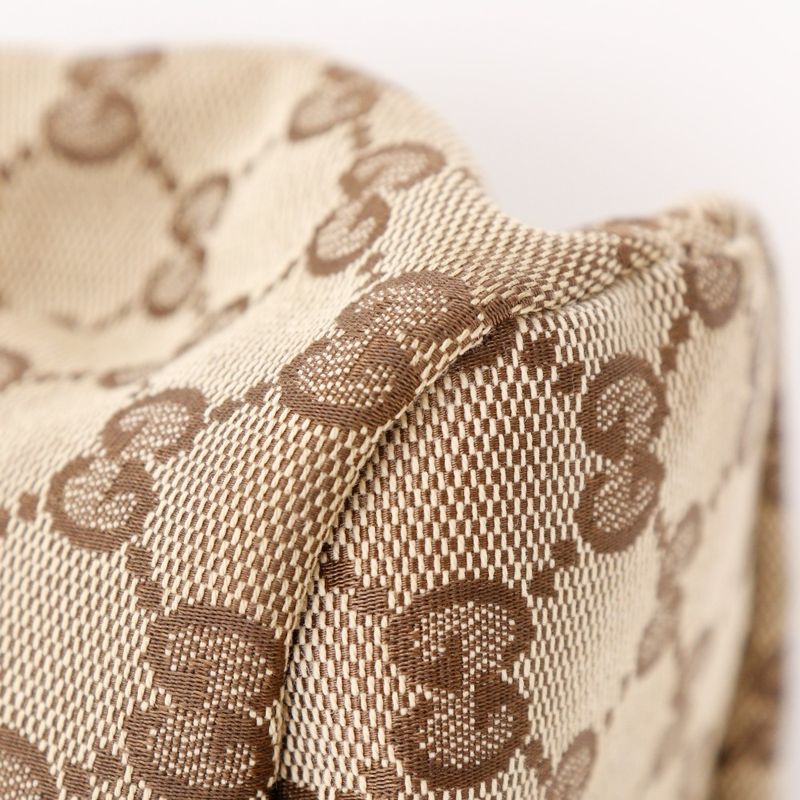 Gucci Heart Cles Sto 212994 GG Canvas Beige Ladies Handbag