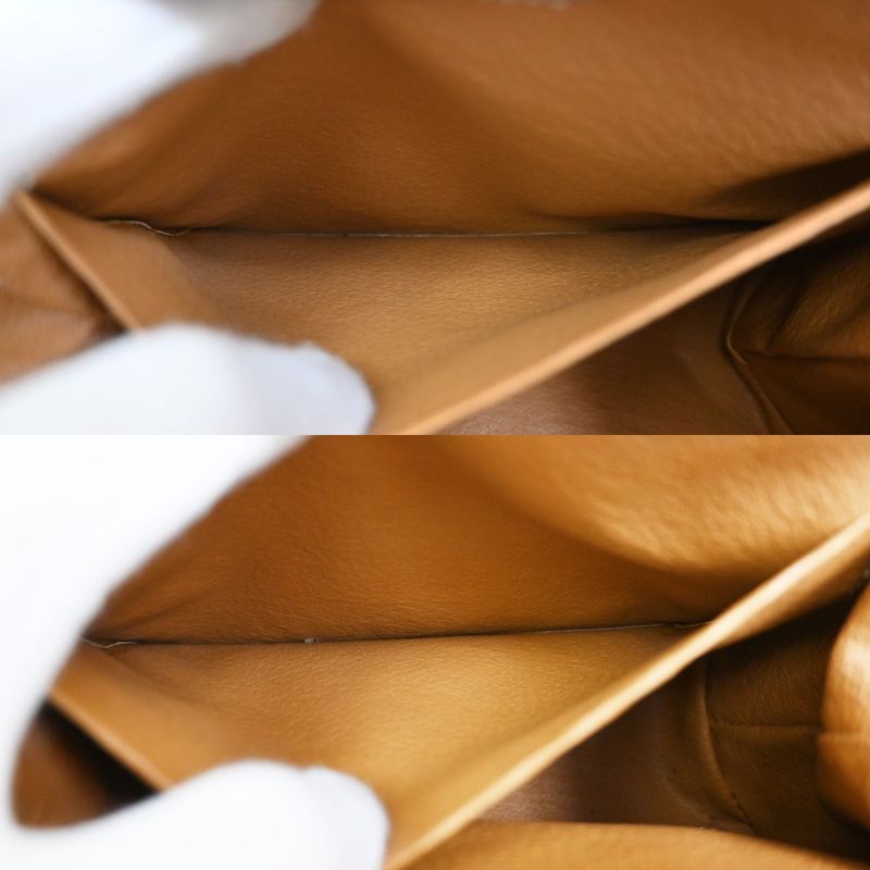 Celine Pouch Macadam PVC Leather Brown 04ka884