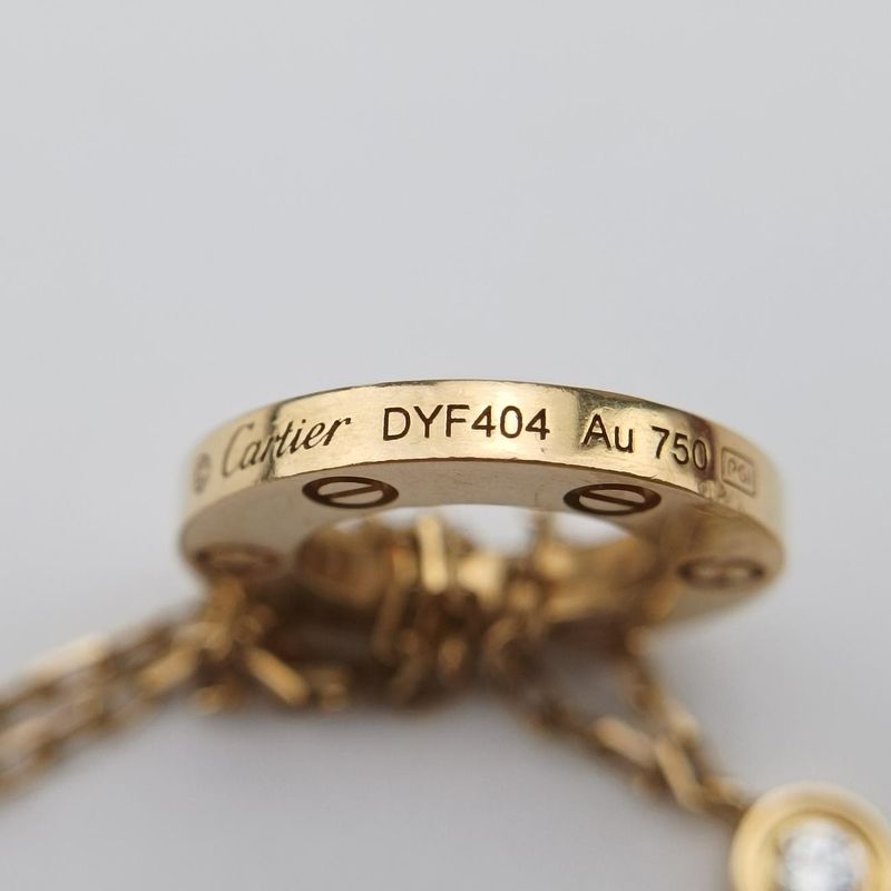Cartier Love Circle Diamond Gold Au750 B6038300 Dyf404