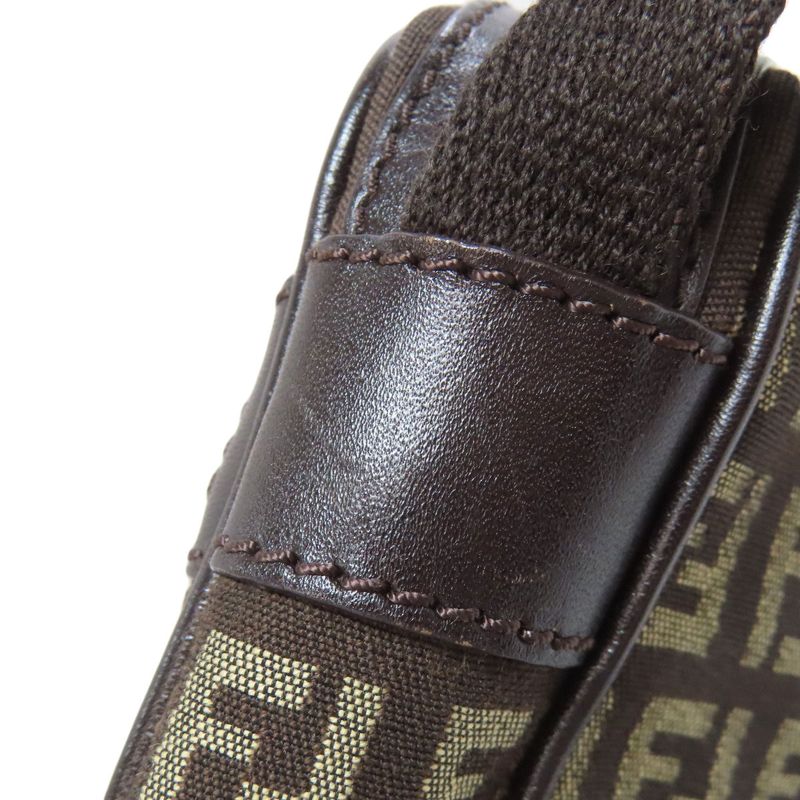 Fendi Zucca Pattern Shoulder Bag Canvas Women