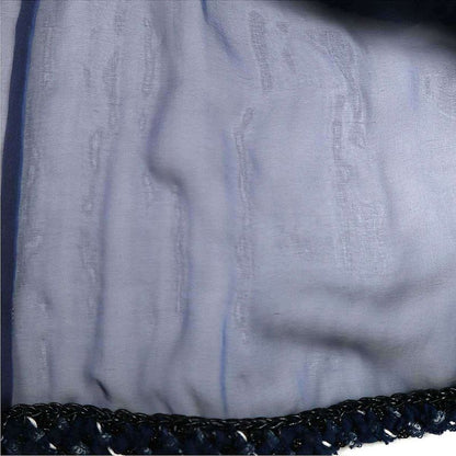 Chanel Tweed Sheer Combination Half Zip Blouse Shirt and Dress Setup P45591w0525