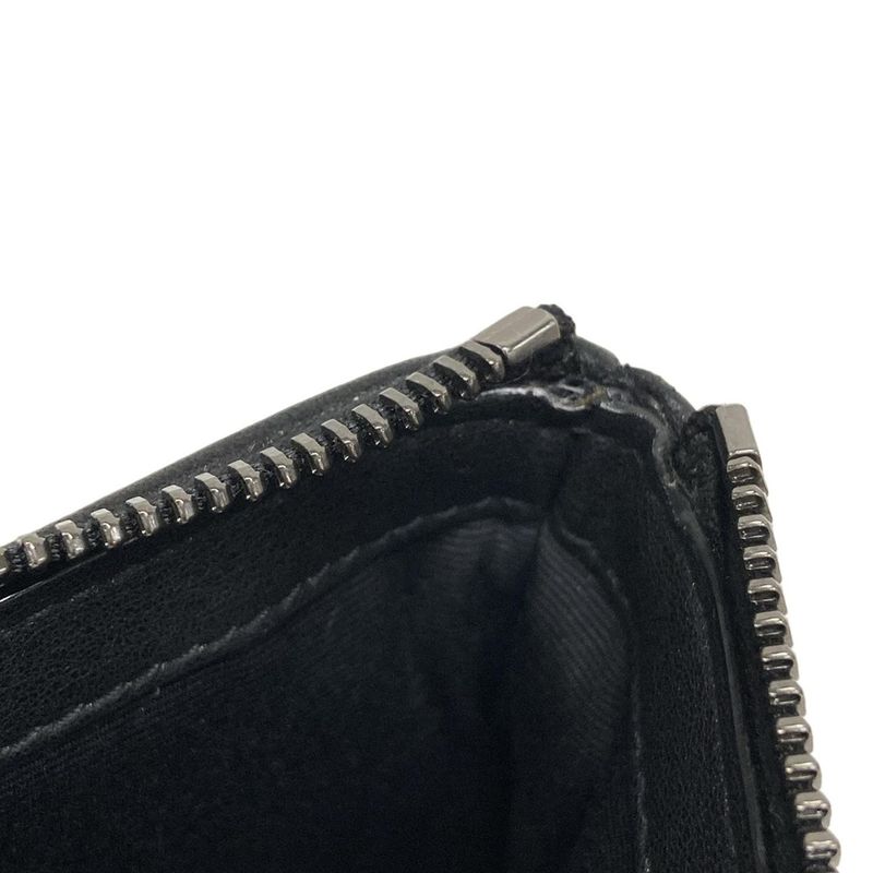 Saint Laurent Paris Clutch Bag Pouch Rive Gauche 581369 White X Black Leather