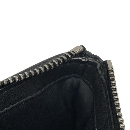 Saint Laurent Paris Clutch Bag Pouch Rive Gauche 581369 White X Black Leather