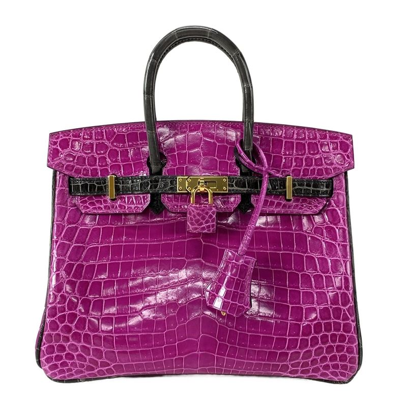 Hermes Handbag Birkin 25 Rose Scheherazade And Griffonce Gold Hardware /personal