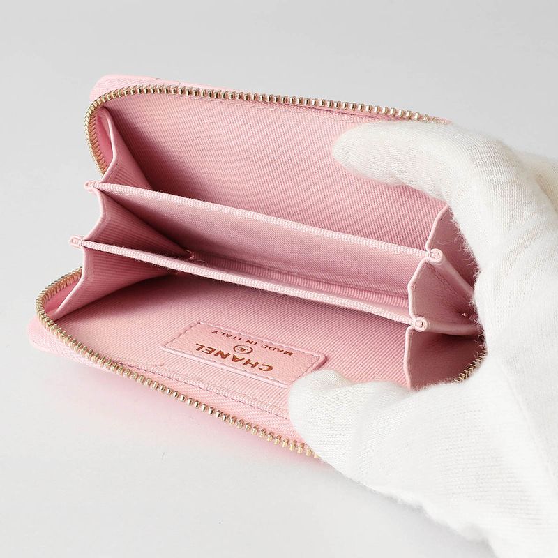 Chanel Coin Case Classic ZIP COIN Purse Pink