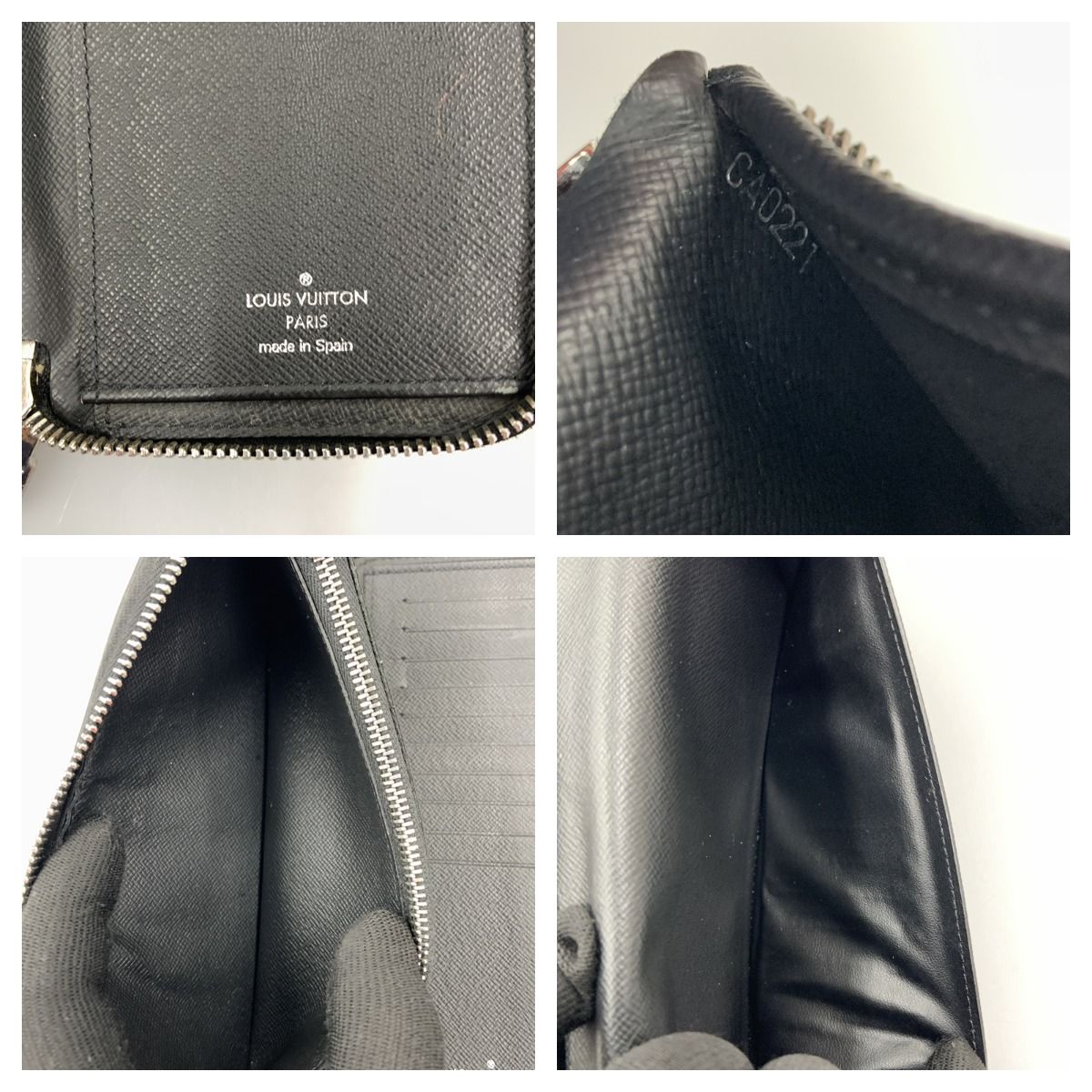 Louis Vuitton Taiga Zippy Wallet Vertical Round Zipper Long Wallet M30731