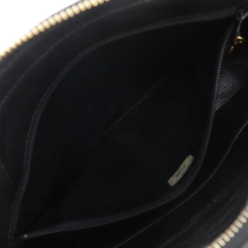 Chanel Matelasse Coco Mark Rope Vintage Lambskin Black Ladies Shoulder Bag