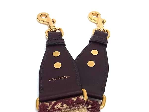 Christian Dior Medallion Trotter Canvas And Leather Shoulder Strap For Bag