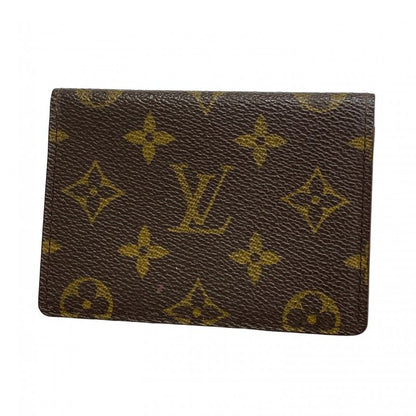 Louis Vuitton Card Case Monogram Porte 2 Carte Vertical M60533 Brown Men Women