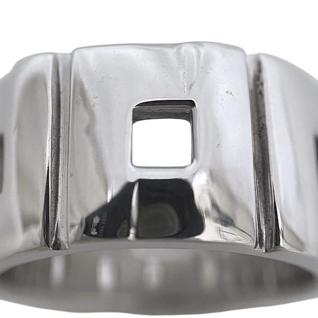 Gucci Square Ring Silver Ring JP17 Ag 925 S Rank