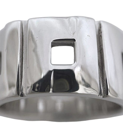 Gucci Square Ring Silver Ring JP17 Ag 925 S Rank