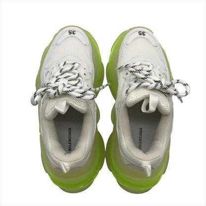 Balenciaga Triple S Clear Sole Sneakers White Green Shoes
