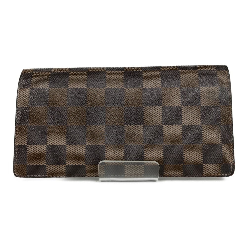 Louis Vuitton Damier Portefeuille/brother Bifold Long Wallet N60017 Brown