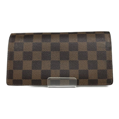 Louis Vuitton Damier Portefeuille/brother Bifold Long Wallet N60017 Brown